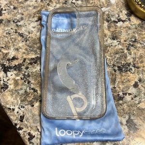 Loopy Gold Glitter Case IPhone 14 pro max